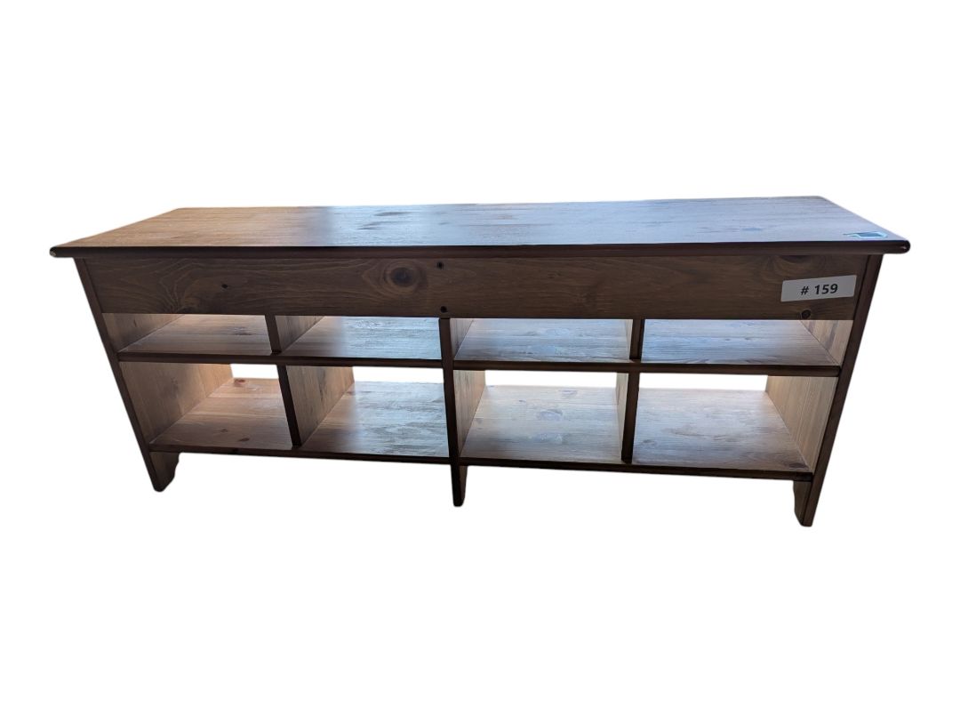 IKEA LEKSVIK Solid Pine Storage Bench