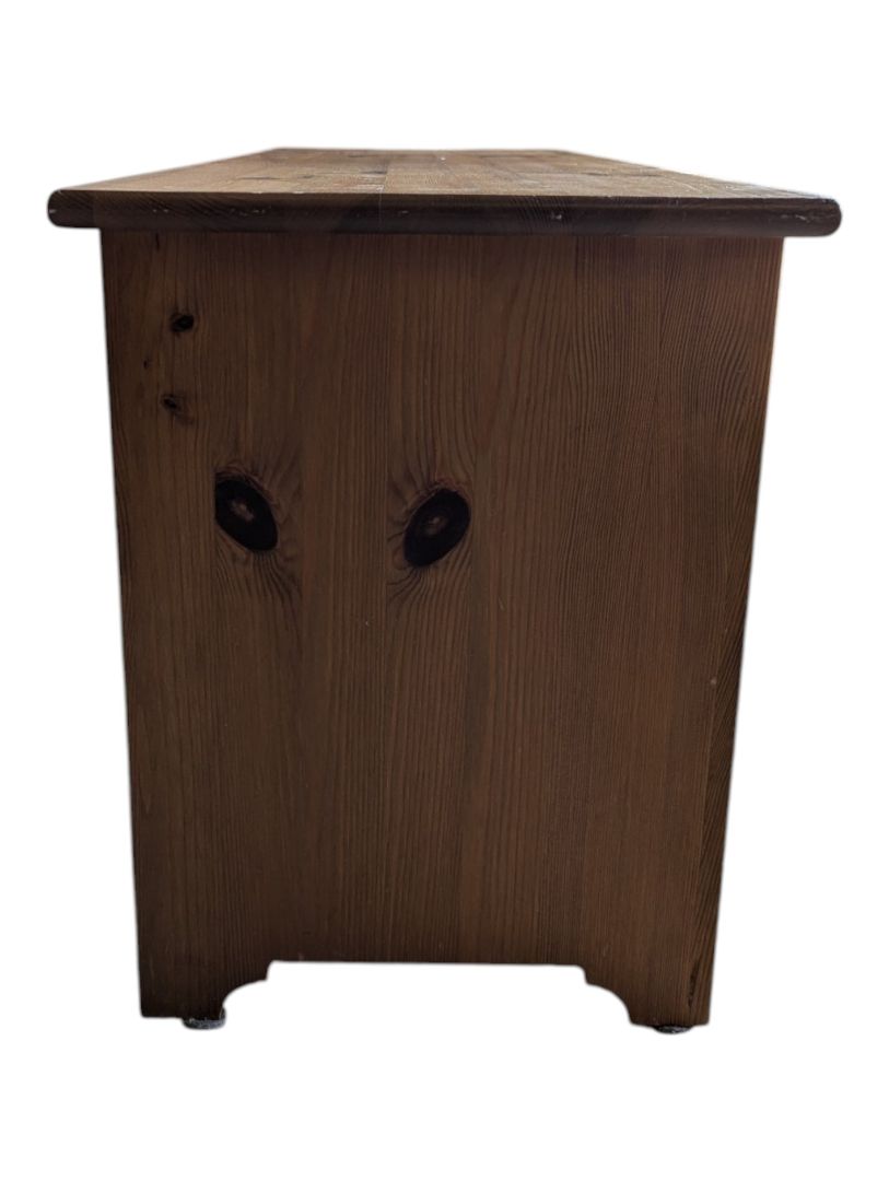 IKEA LEKSVIK Solid Pine Storage Bench