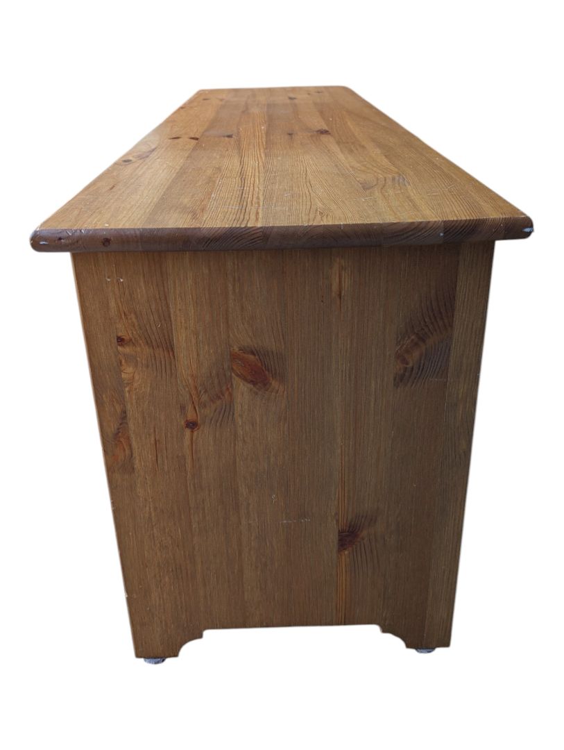 IKEA LEKSVIK Solid Pine Storage Bench