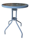 3-Piece Outdoor Bistro Set with Glass-Top Table & Woven Chairs