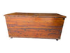 Cedar-Lined Wooden Storage Chest on Casters