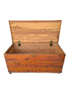 Cedar-Lined Wooden Storage Chest on Casters