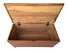 Cedar-Lined Wooden Storage Chest on Casters