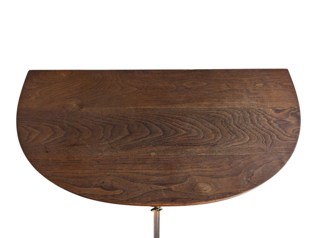 Demi-Lune Accent Table with Drawer