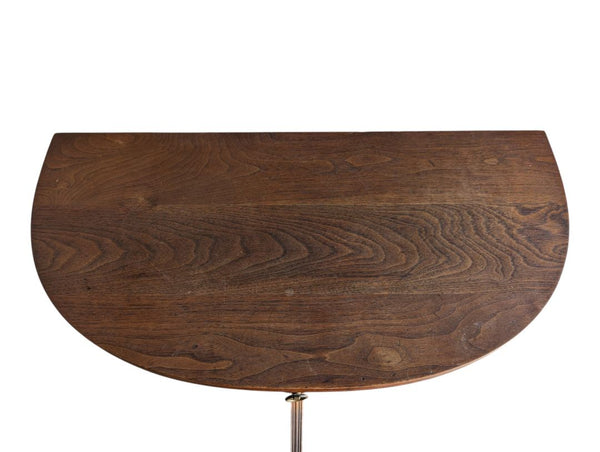 Demi-Lune Accent Table with Drawer