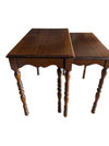Pair of Vintage Wooden Nesting Tables