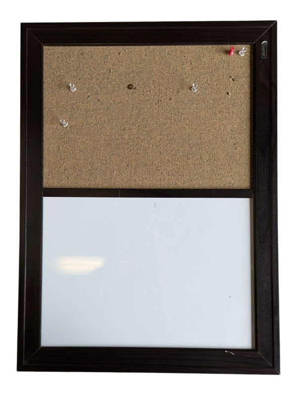 Framed Cork Board & Dry-Erase Message Board