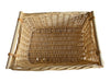 Woven Wicker Storage Basket with Wooden Handles