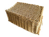 Woven Wicker Storage Basket with Wooden Handles