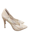 Primark Cream Lace Pointed-Toe Heels – Size 9