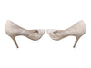 Primark Cream Lace Pointed-Toe Heels – Size 9