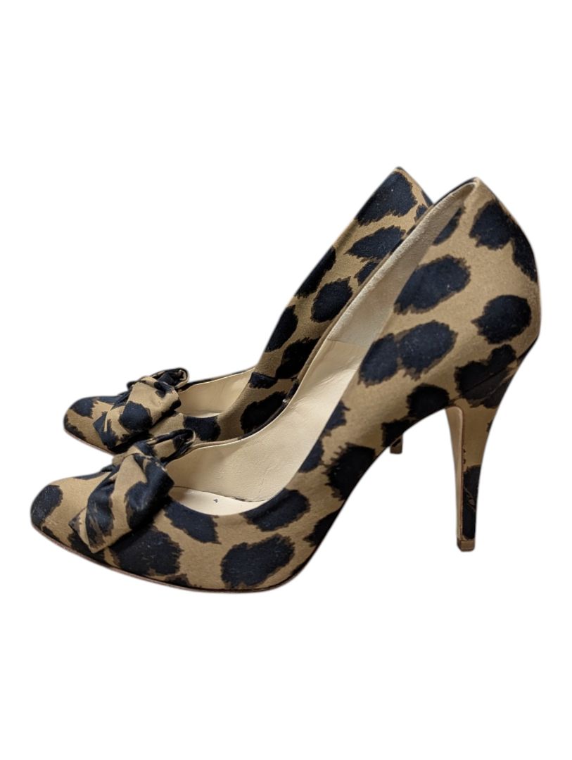 Hobbs London Animal Print Bow Heels – Size 41