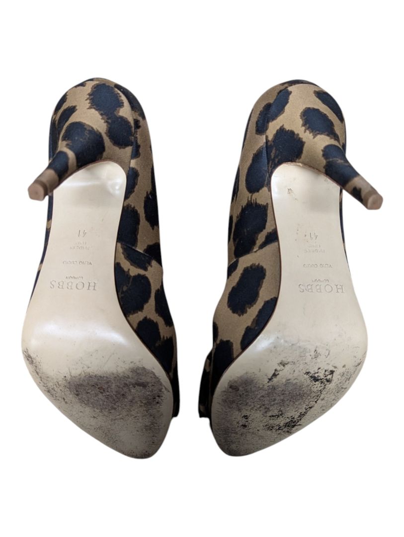 Hobbs London Animal Print Bow Heels – Size 41