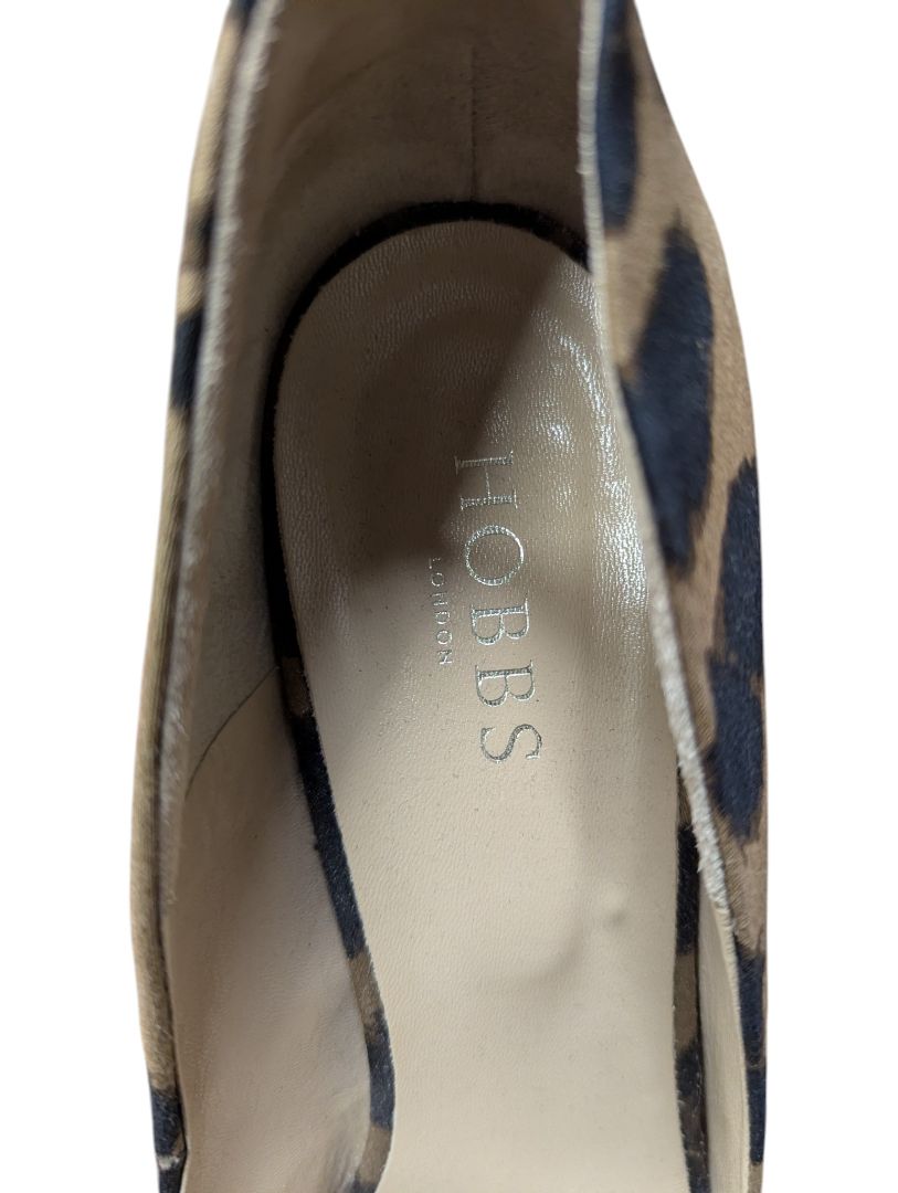 Hobbs London Animal Print Bow Heels – Size 41