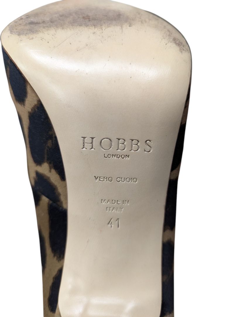 Hobbs London Animal Print Bow Heels – Size 41