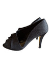 Ann Marino Black Peep-Toe Heels
