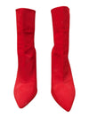 Brash Women's Xaya Mid-Calf Pointed Toe Stiletto Sock Boots