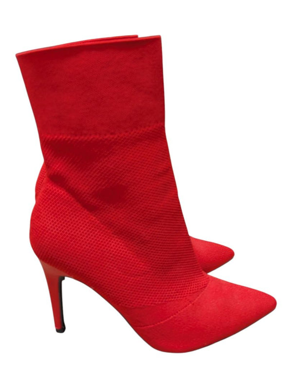 Brash Women's Xaya Mid-Calf Pointed Toe Stiletto Sock Boots