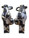 Marc Fisher LTD Floral Ankle Strap Block Heel Sandals – Size 10M