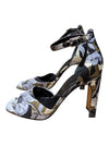 Marc Fisher LTD Floral Ankle Strap Block Heel Sandals – Size 10M