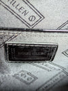 Karen Millen Black & White Graphic Box Clutch Evening Bag with Chain Strap