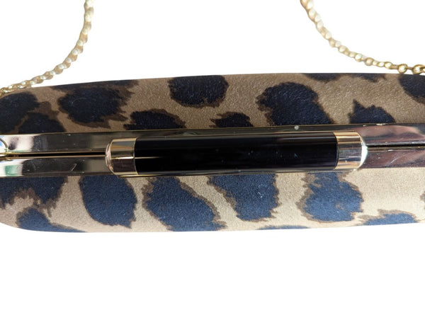 Hobbs Invitation Leopard Print Evening Clutch