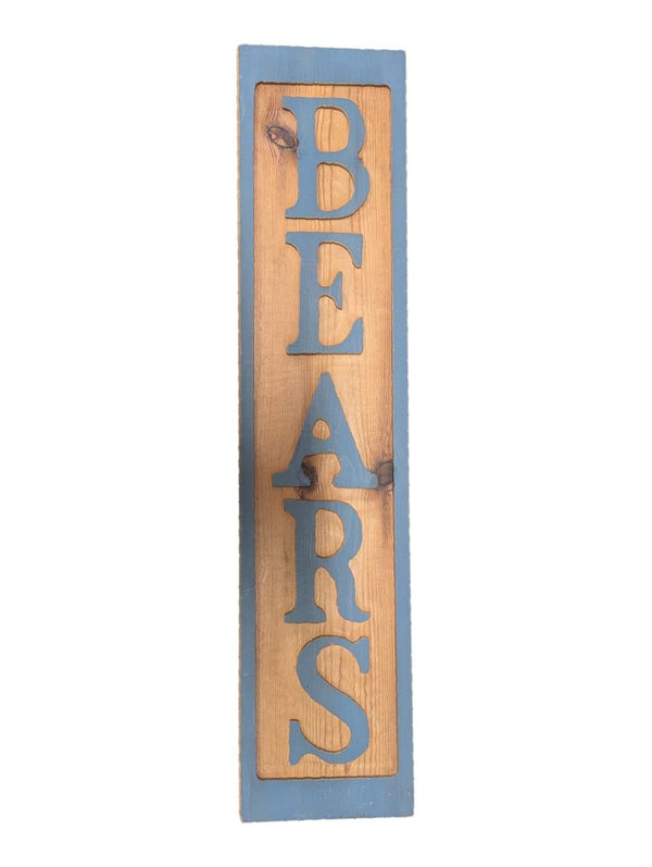 Bears Decorative Wooden Wall Sign