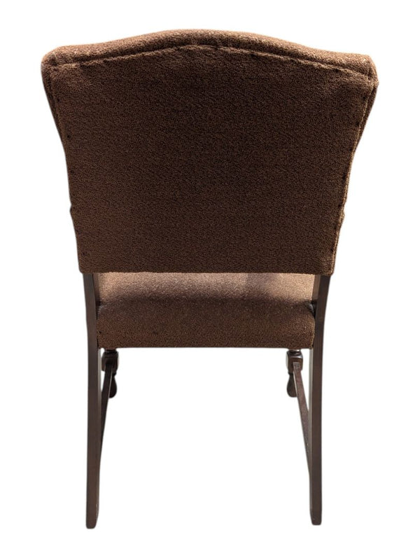 Vintage Upholstered Wooden Armchair