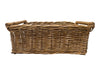 Vintage Wicker Storage Basket with Handles