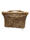 Vintage Wicker Storage Basket with Handles