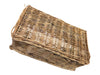 Vintage Wicker Storage Basket with Handles