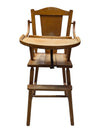 Vintage Harris Wooden Child’s High Chair with Tray