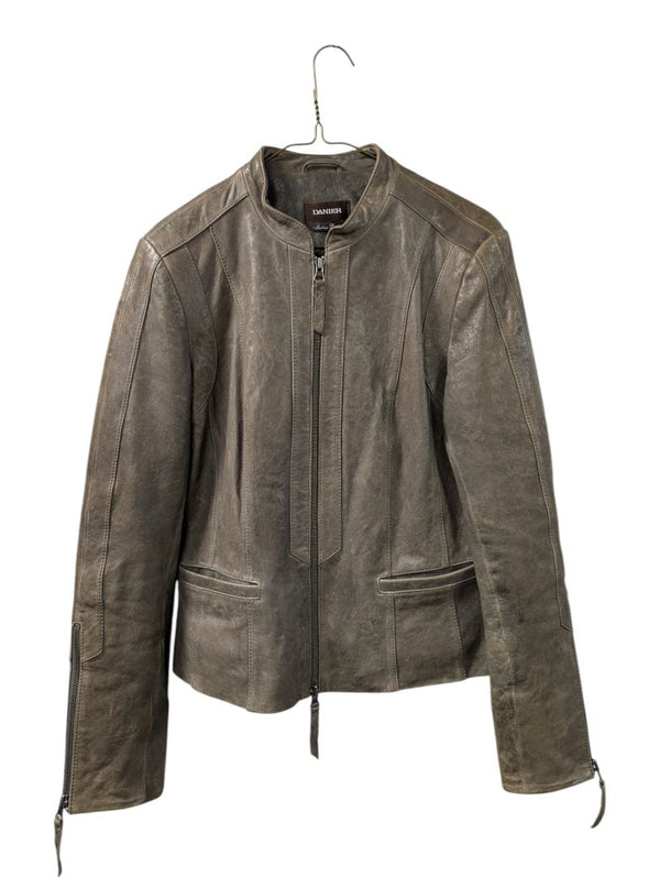 Danier Grey Genuine Leather Jacket – Women’s M/M