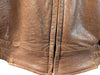 Reed Leather Sportswear Brown Leather Bomber Jacket