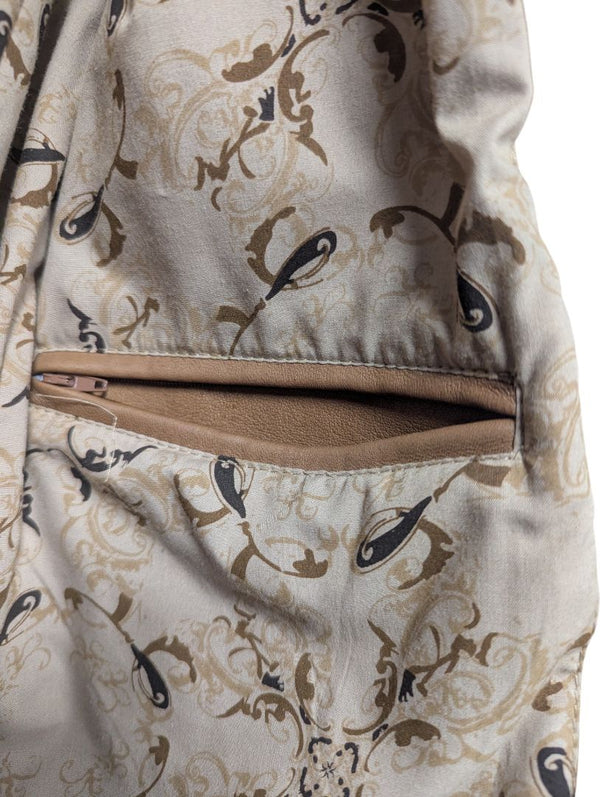 Dimitri Collection Tan Leather Military-Style Coat