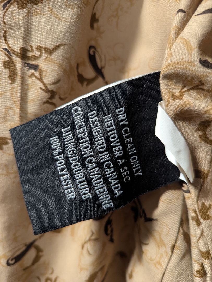 Dimitri Collection Tan Leather Military-Style Coat