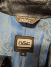 B&C Bod & Christensen Black Leather Jacket