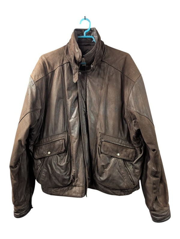 Charles Klein Black Leather Jacket