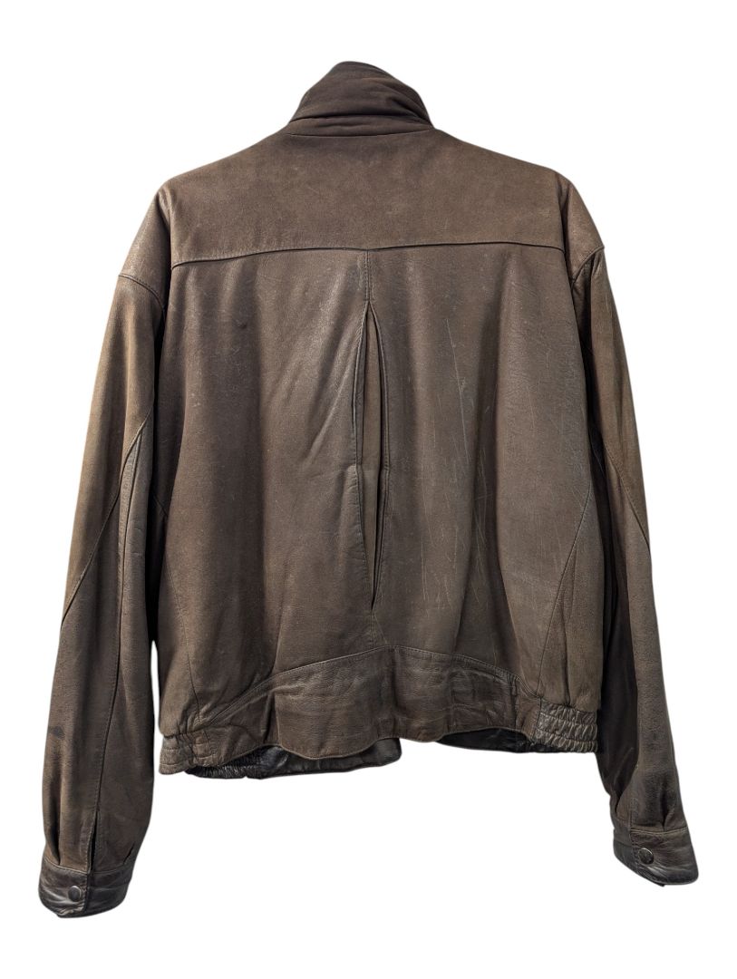 Charles Klein Black Leather Jacket