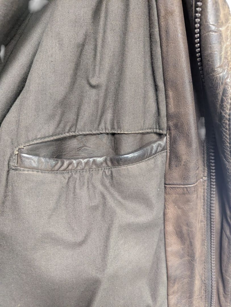 Charles Klein Black Leather Jacket