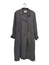 Principles Grey Double-Breasted Trench Coat