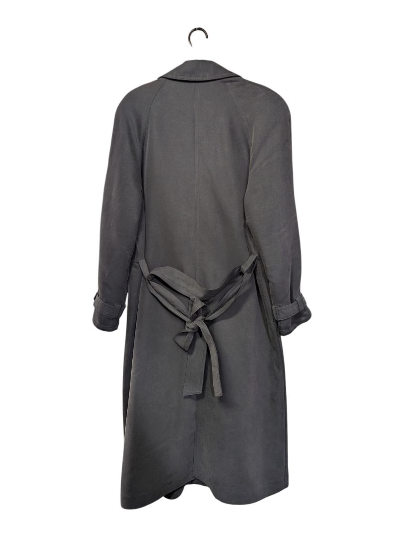 Principles Grey Double-Breasted Trench Coat