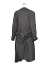 Principles Grey Double-Breasted Trench Coat