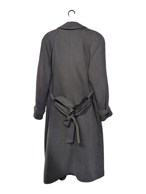 Principles Grey Double-Breasted Trench Coat