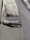 Principles Grey Double-Breasted Trench Coat