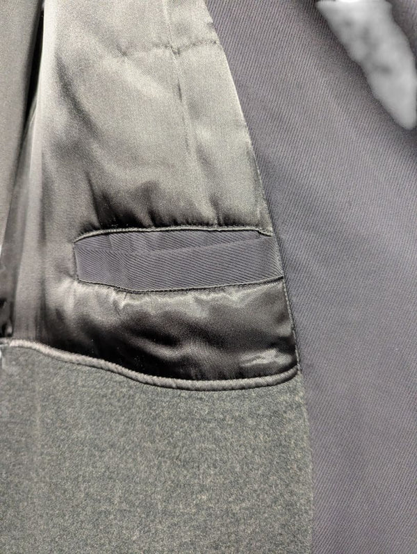 Principles Grey Double-Breasted Trench Coat