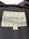 Principles Grey Double-Breasted Trench Coat
