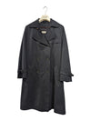 dELMOD Navy Double-Breasted Trench Coat