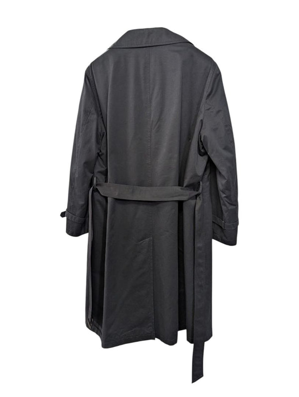 dELMOD Navy Double-Breasted Trench Coat