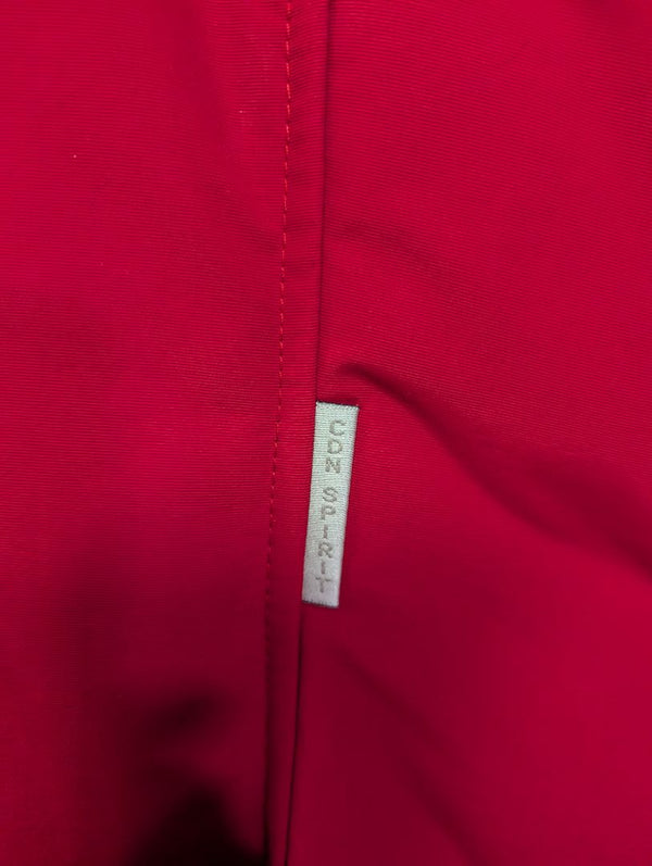 Con Spirit Canada Platinum Edition Red Down Parka with Fur-Trim Hood